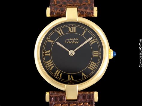 Must De Cartier Vendome Ladies Vermeil Watch 